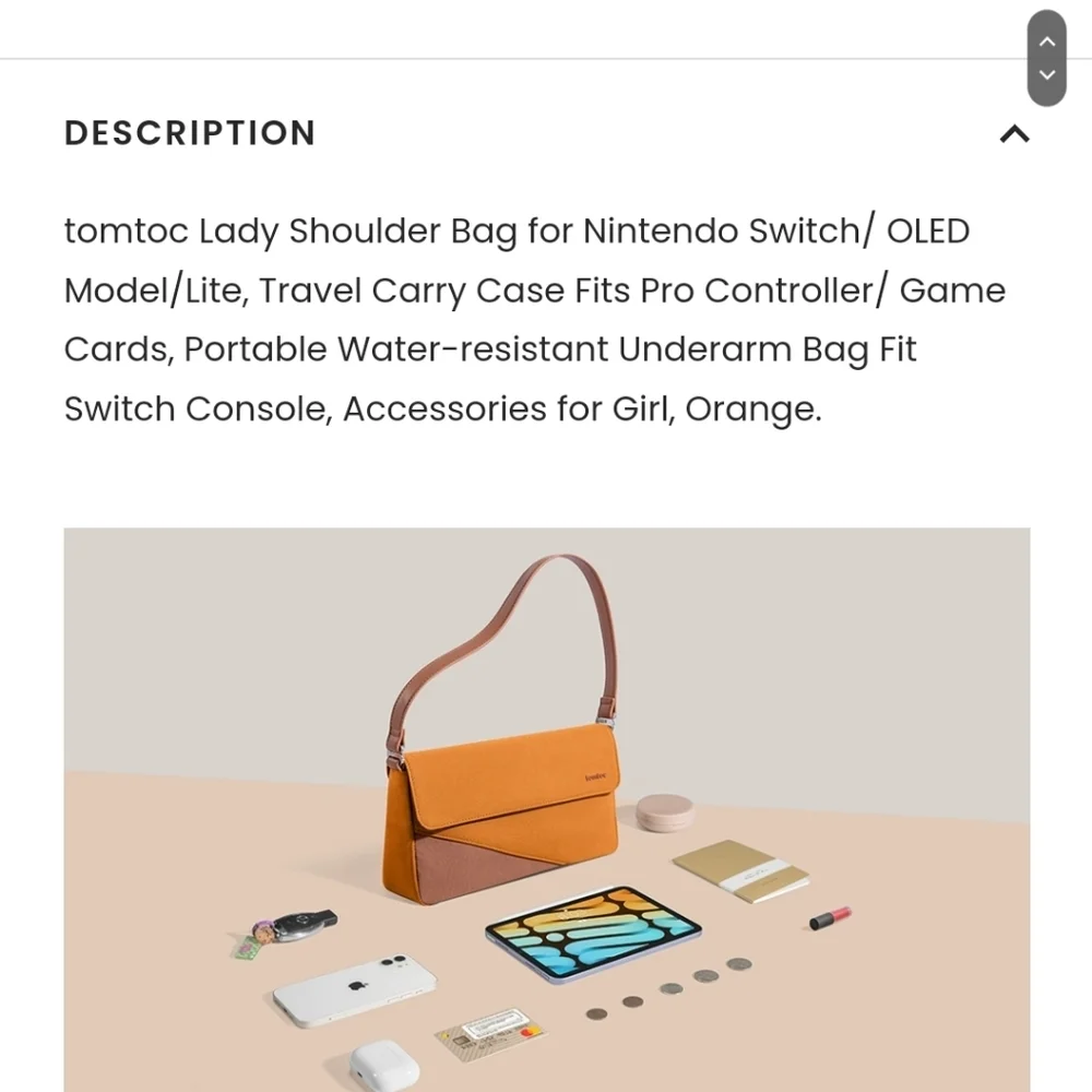 Tomtoc Versatile-A0203 Switch Daily Bag NWT